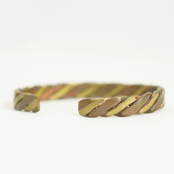 Braided Moroccan Copper & Brass Bracelet – Tradition in Every Twist