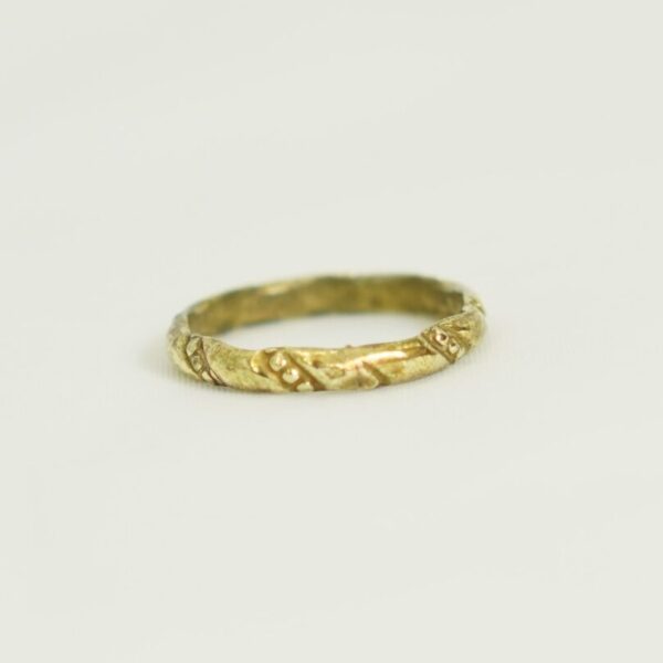 Handcrafted Thin Bronze Ring – Minimal Heritage Elegance