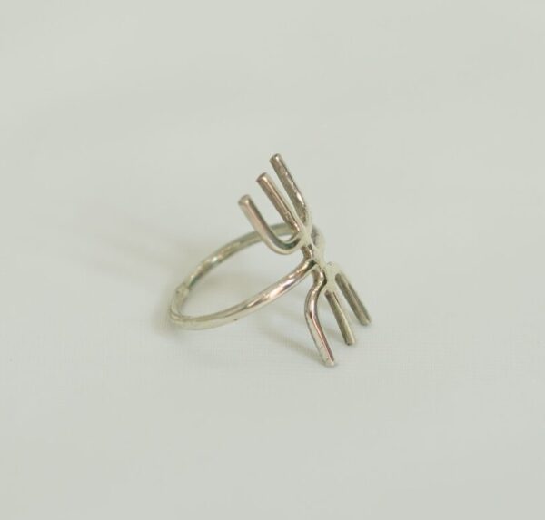 Berber Amazigh Symbol Ring ⵣ – Handmade Sterling Silver Tuareg Ring