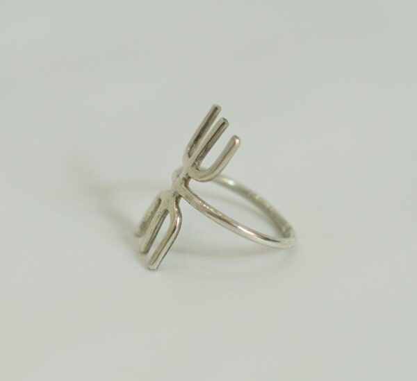Berber Amazigh Symbol Ring ⵣ – Handmade Sterling Silver Tuareg Ring