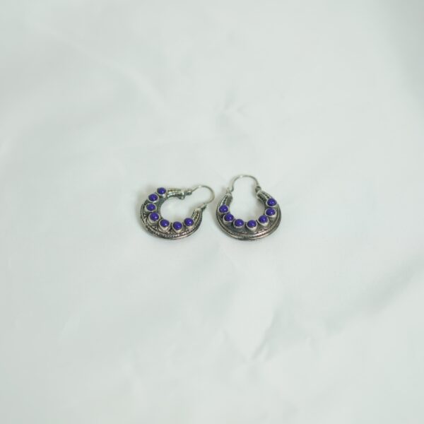 Berber Hoop Earrings – Royal Indigo Charm